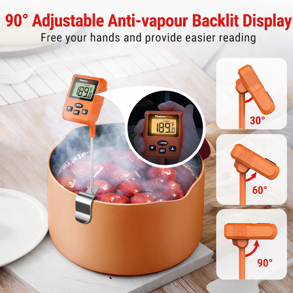 Termómetro digital con soporte con sonda THPRTP511, ‐50 a 300°C, THPRTP511 - 1