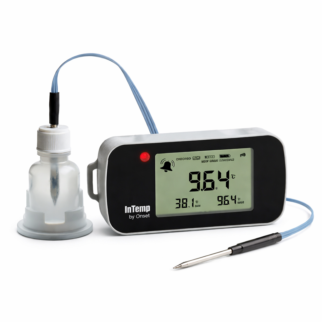 Registrador de temperatura para vacunas InTemp CX402-VFC205, -30° a 70 °C, Onset