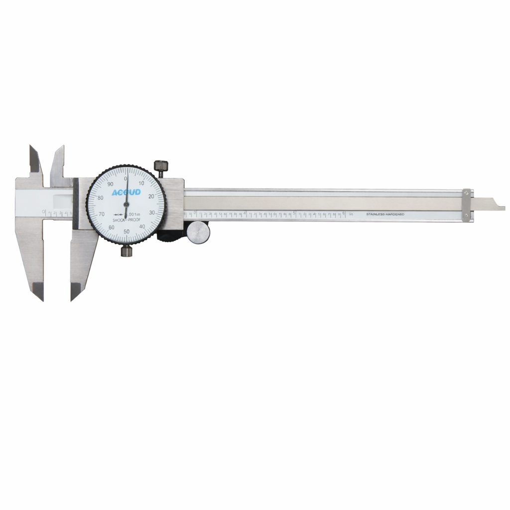 Calibrador de carátula en pulgadas Serie 101 , 6 pulg a 12 pulg, ACCUD