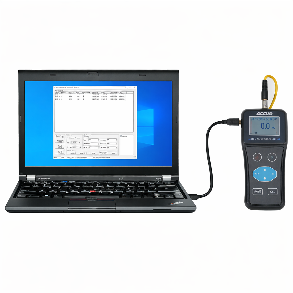 Medidor de espesor de revestimiento digital CN1500, 0 a 1500 µm, ACCUD - 2