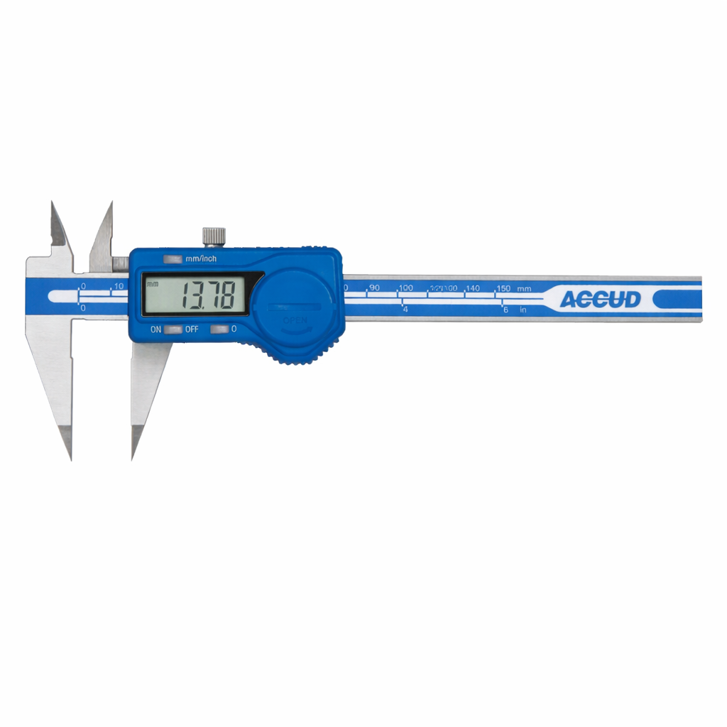 Calibrador de punto digital Serie 138,  0 a 150 mm o 0 a 6 pulg, ACCUD - 1