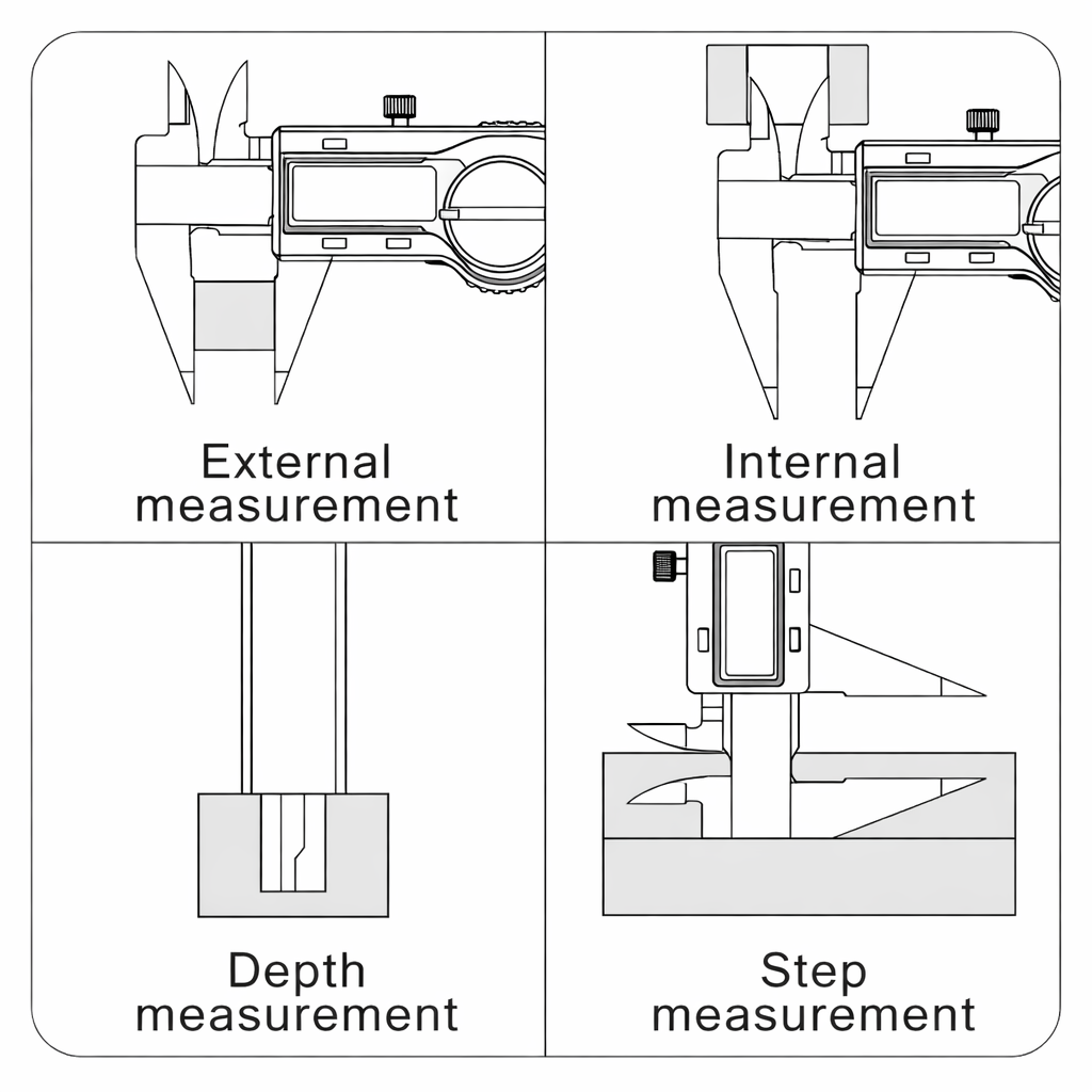 Calibrador de punto digital Serie 138,  0 a 150 mm o 0 a 6 pulg, ACCUD - 2
