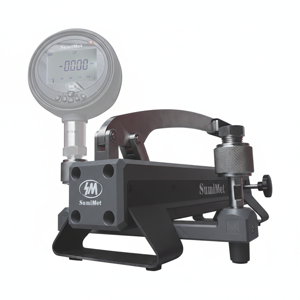 Bomba de presión para calibración de manómetros SMP-142320A1, de -14 a 2,320 psi, SumiMet - 3