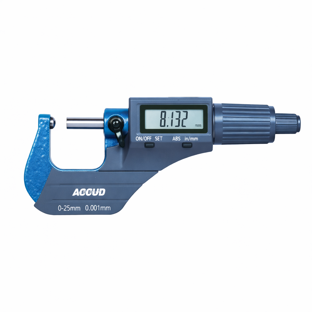 Micrómetro digital para tubo Serie 331, 0 mm a 100 mm / 0 pulg a 4 pulg, ACCUD. - 1