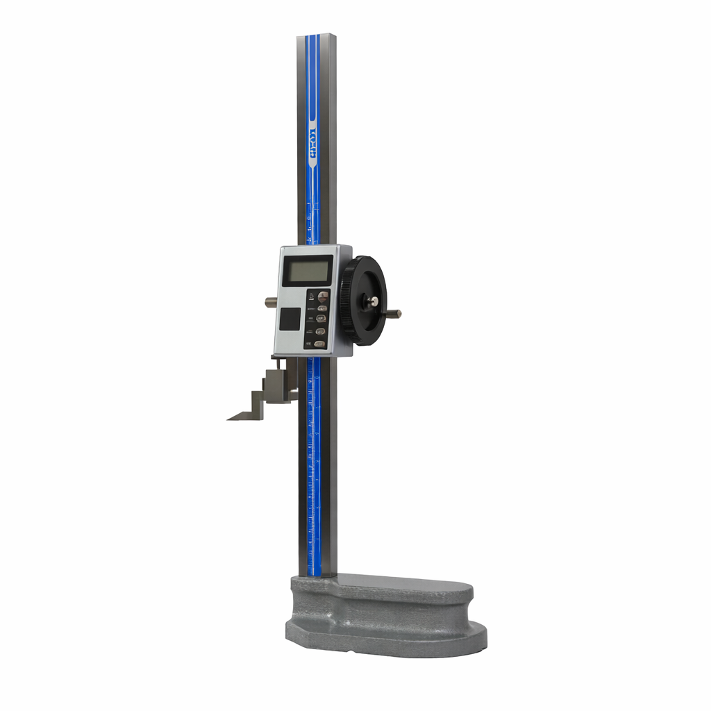 Medidor de alturas digital con palanca Serie 184, 0 a 600 mm o 0 a 24 pulg, ACCUD