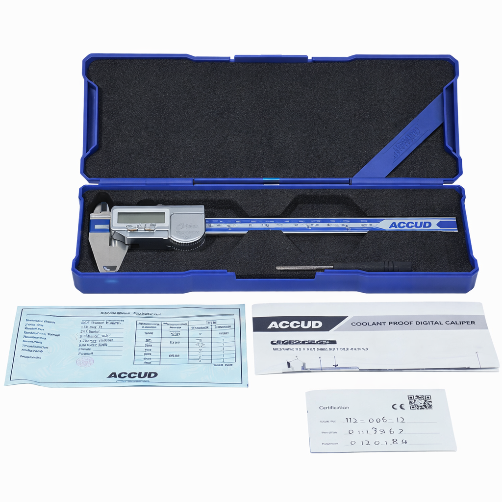 Calibrador a prueba de refrigerantes IP67 Serie 112, 150 a 300 mm / 6 a 12 pulg, ACCUD - 1