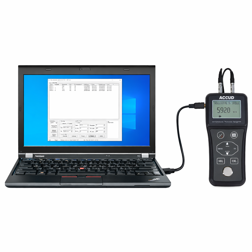 Medidor de espesor para metales ultrasónico ST200, 0.8 a 300 mm, ACCUD - 2