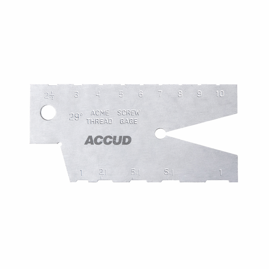 Suministro calibrador de paso Serie 927, 2 a 12 mm o 1 a 10 TPI, ACCUD