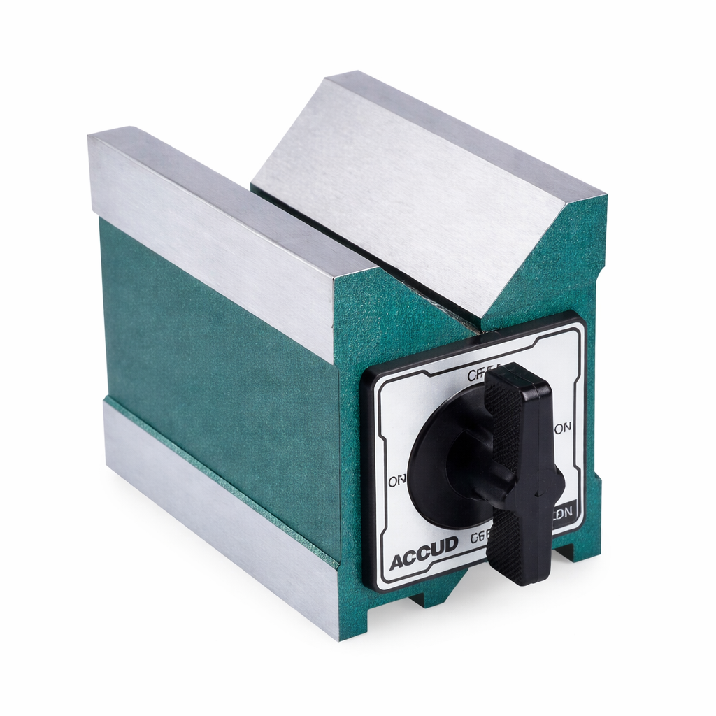 Bloque en v magnético Serie 634, 6 a 67 mm, ACCUD