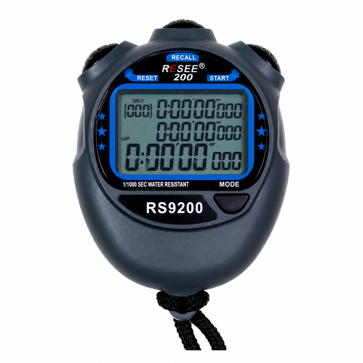 Cronómetro digital Profesional RE-RS9200, 1/1000 Segundos, RESEE