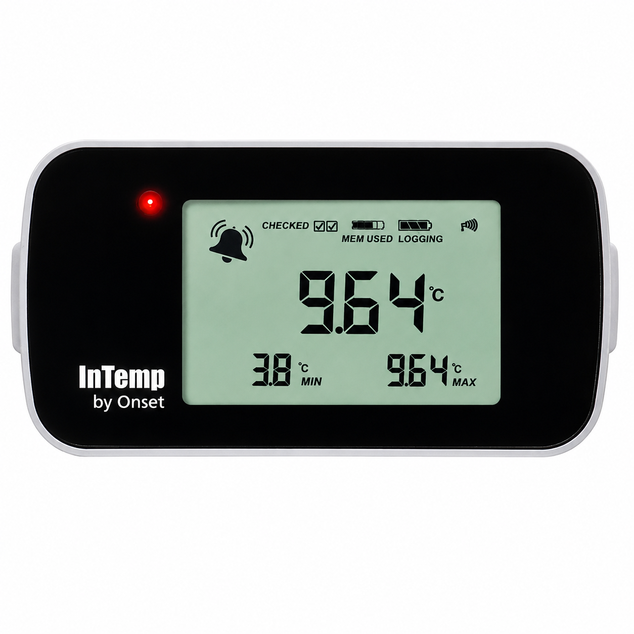 Data logger de temperatura ambiente Bluetooth InTemp CX403, -30 ° C a 70 ° C, Onset