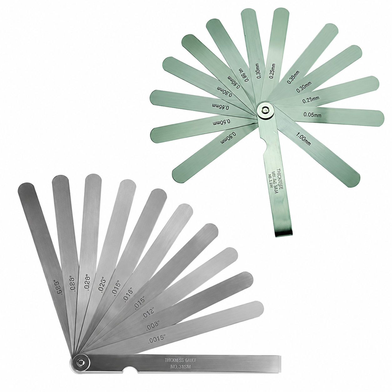 Juegos de lainas Mitutoyo Serie 184, 0,03 a 1 mm según modelo