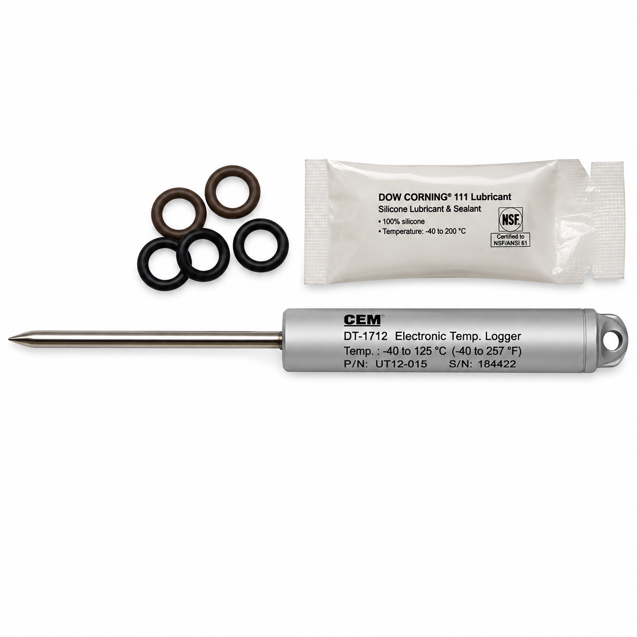 Registrador de temperatura de acero inoxidable  U12-015-02, -40 ° a 125 °C, Onset - 1