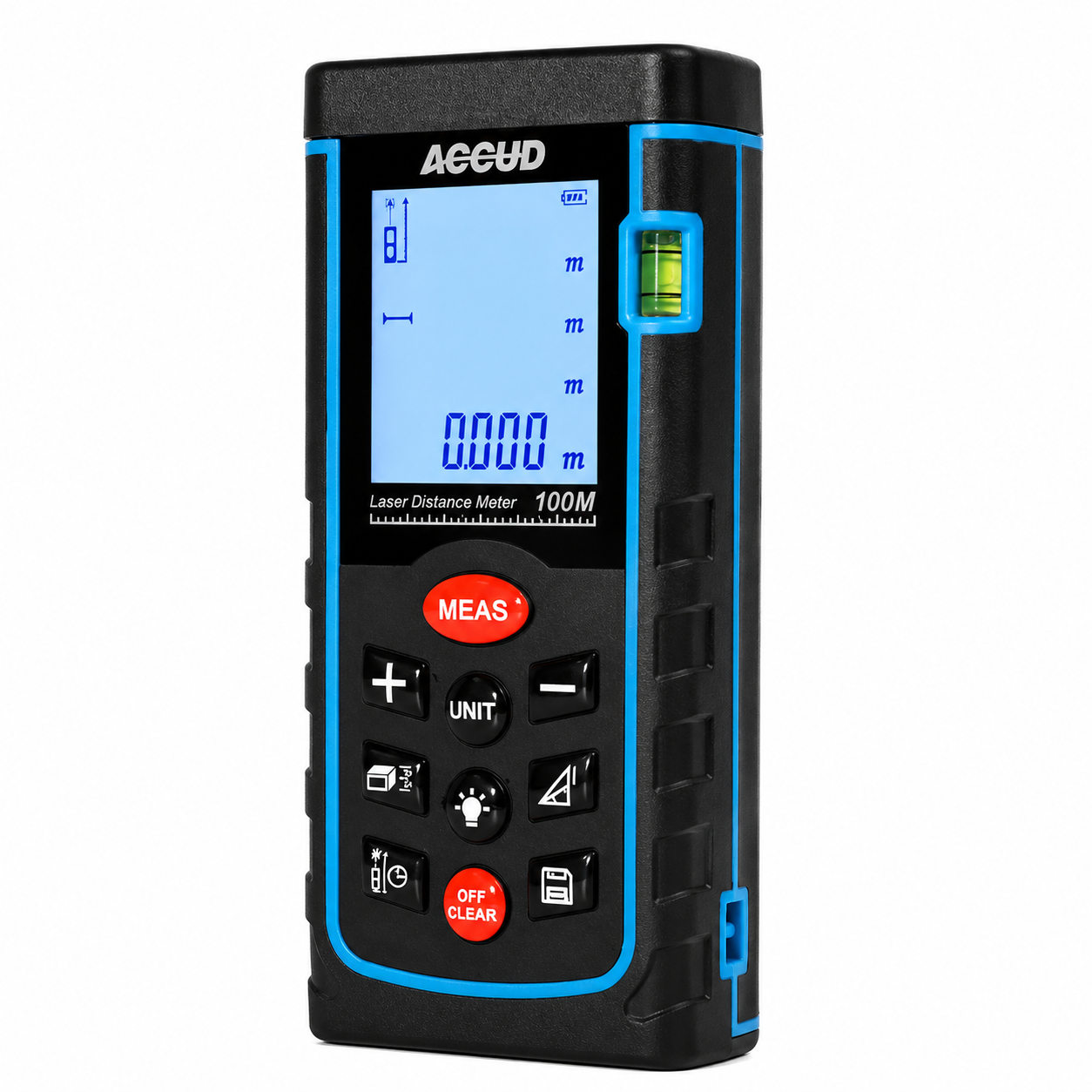 Medidor de distancia láser TM100, 0.1 a 100 metros , ACCUD