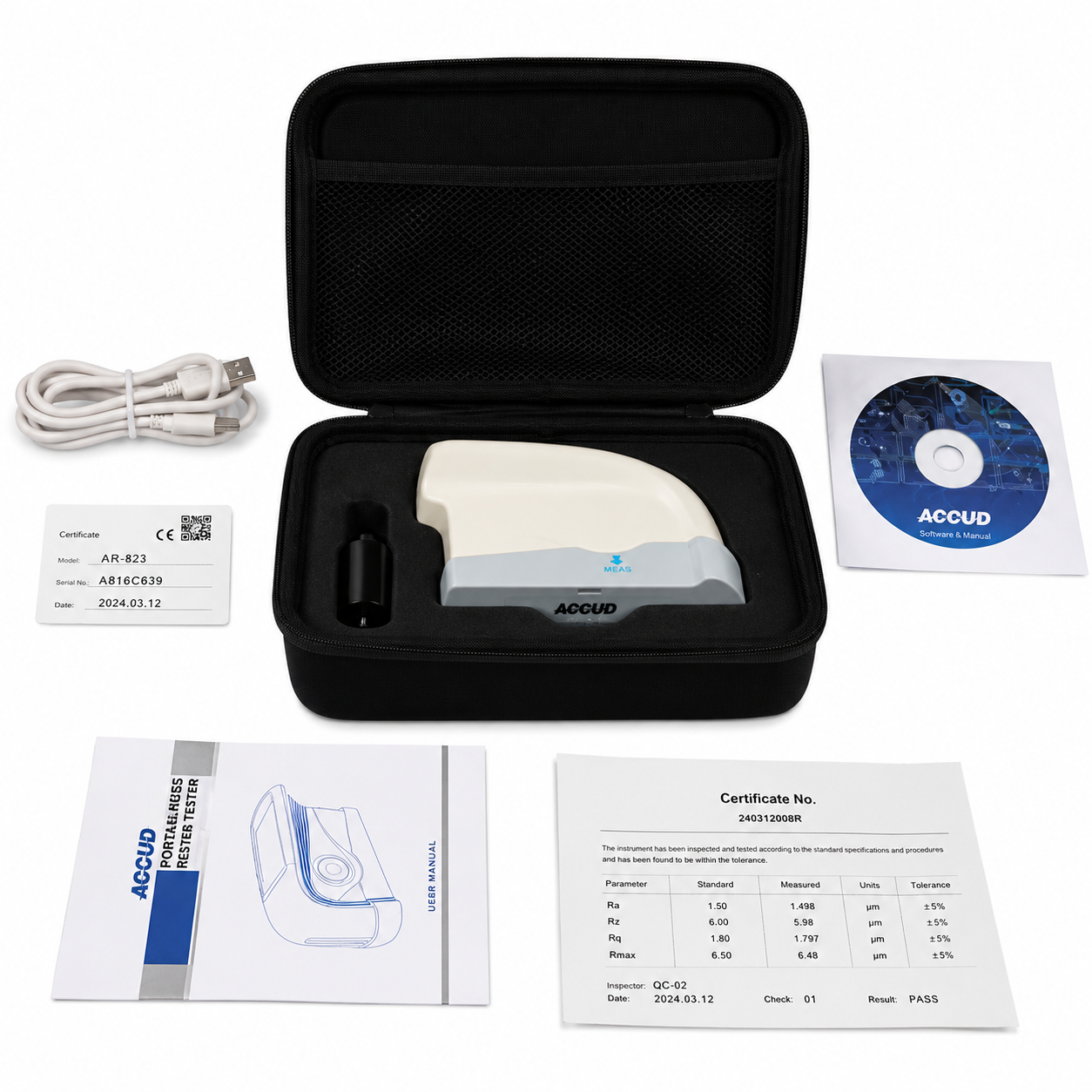 Suministro de Medidor de brillo GM268, 0 a 2000 GU,  ACCUD - 3