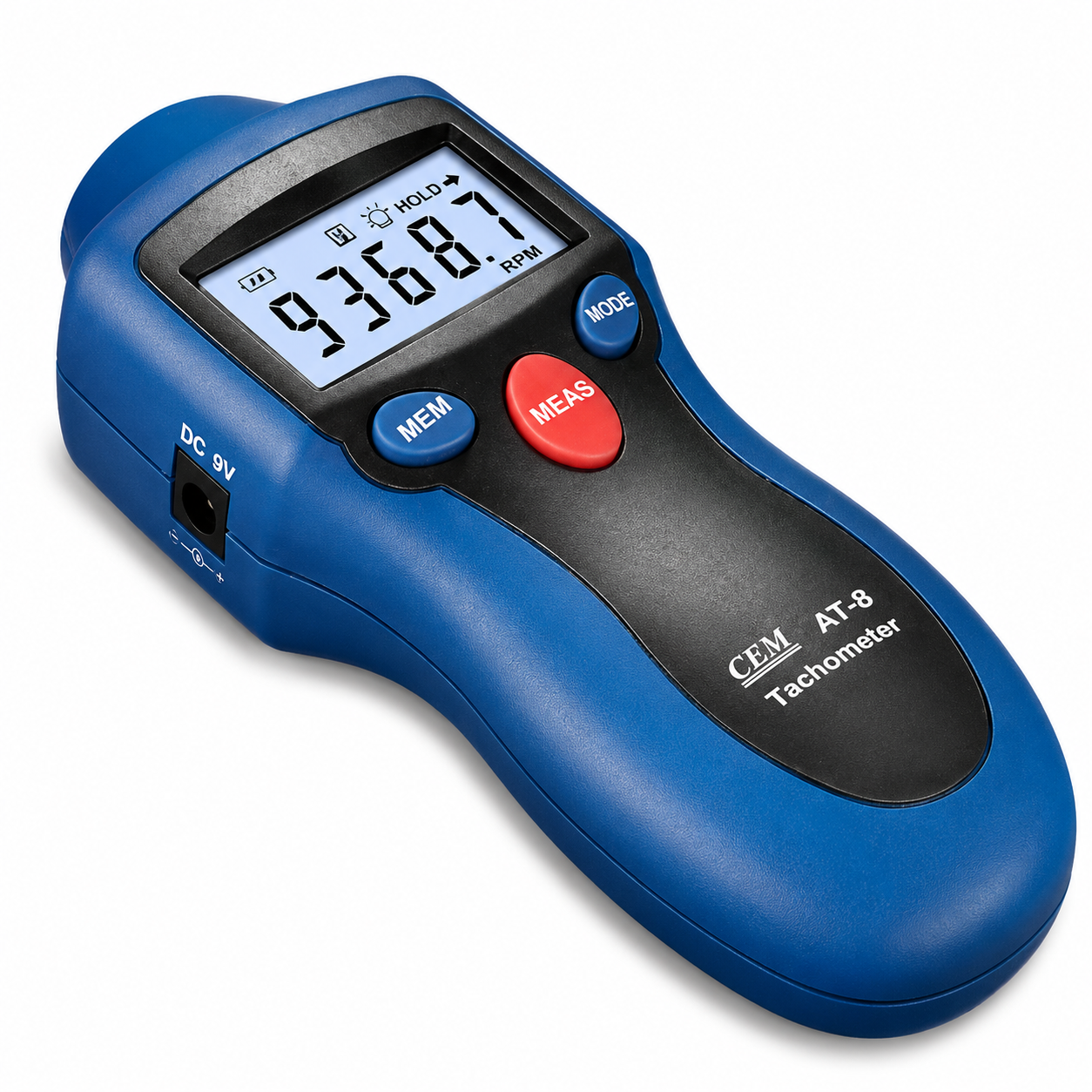 Tacómetro digital contacto / no contacto CMAT/8, 1 a 99,999 RPM, CEM.