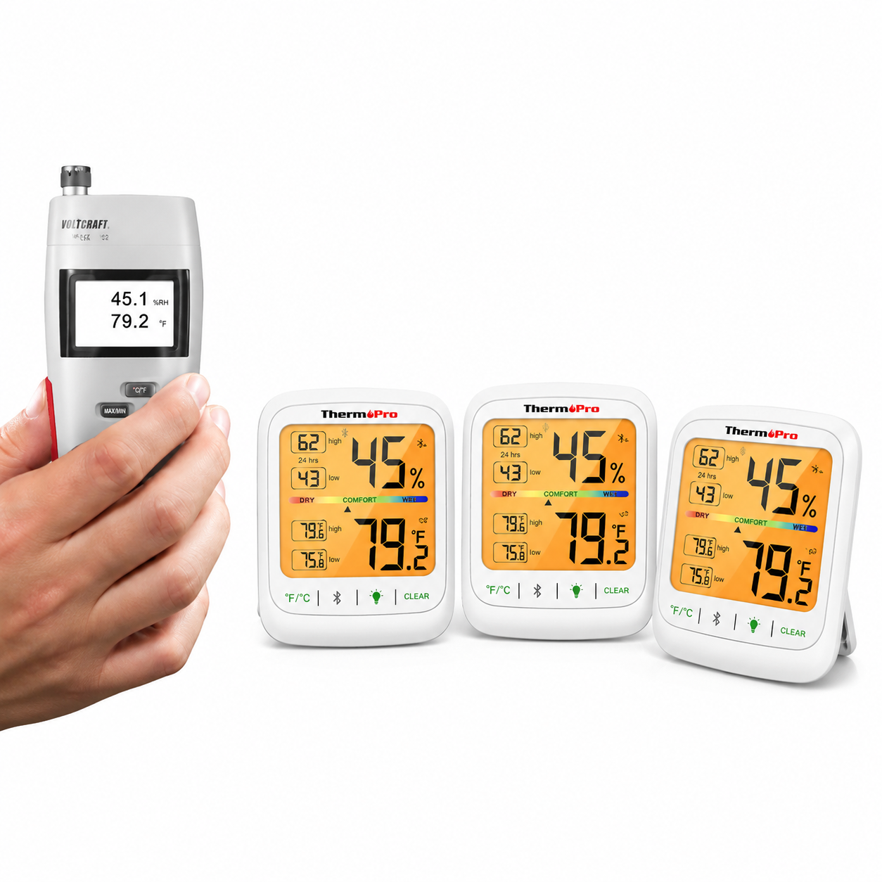 Registrador de Temperatura y Humedad con Bluetooth THPRTP359, -20 a 60 °C y 10% -99% H.R., SUMIMET - 2