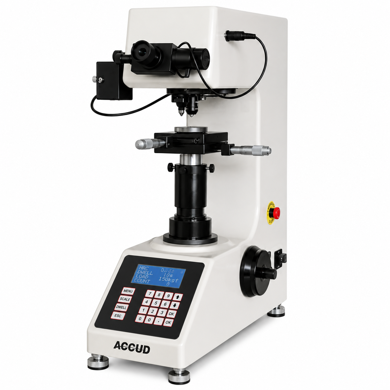 Durómetros Vickers ACCUD HVS10M y HVS50M