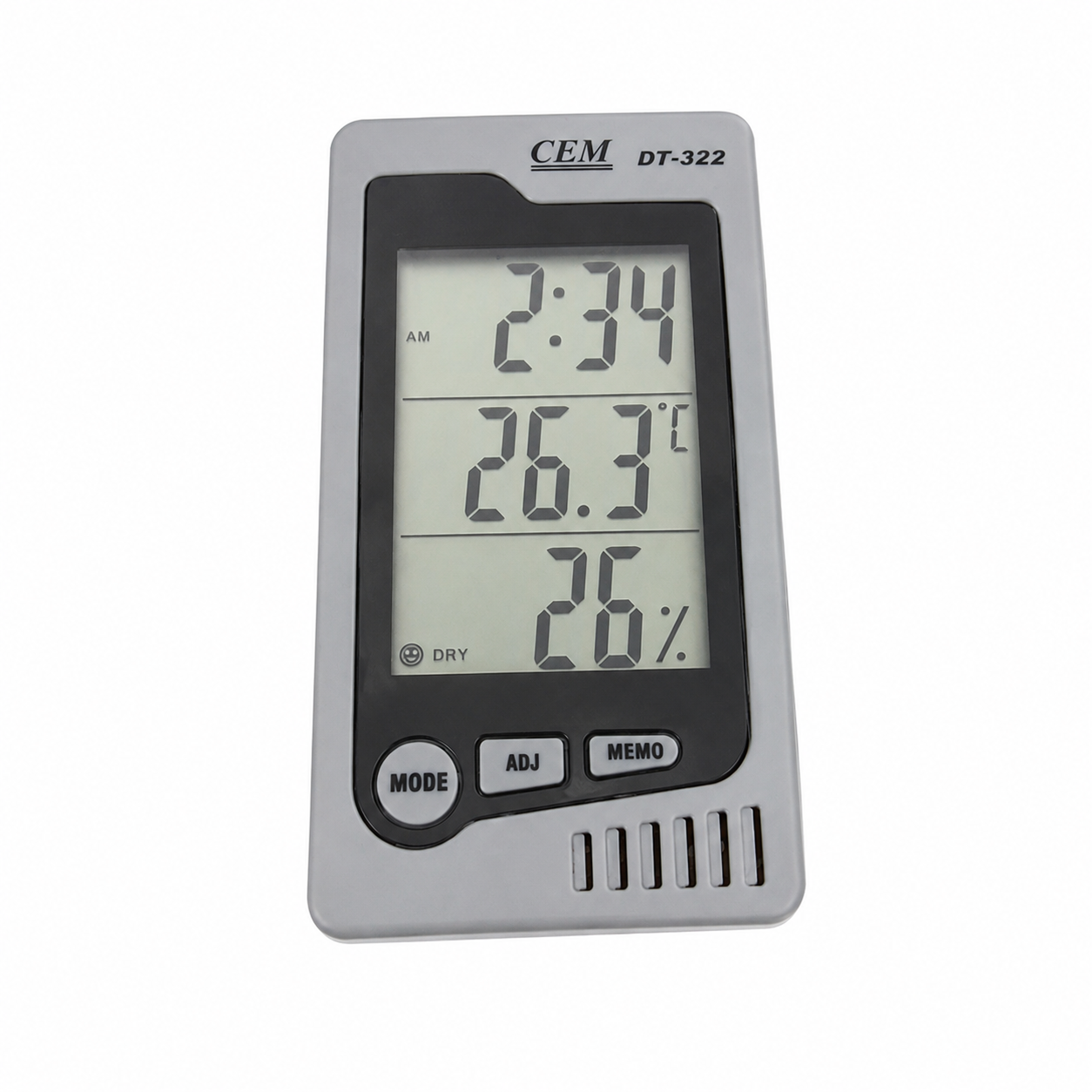 Termohigrómetro para farmacia CMDT-322, 0 a 50 ℃ / 10 a 90% R.H, CEM