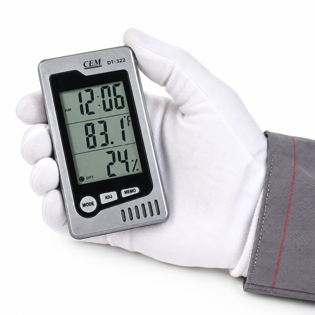 Termohigrómetro para farmacia CMDT-322, 0 a 50 ℃ / 10 a 90% R.H, CEM - 2