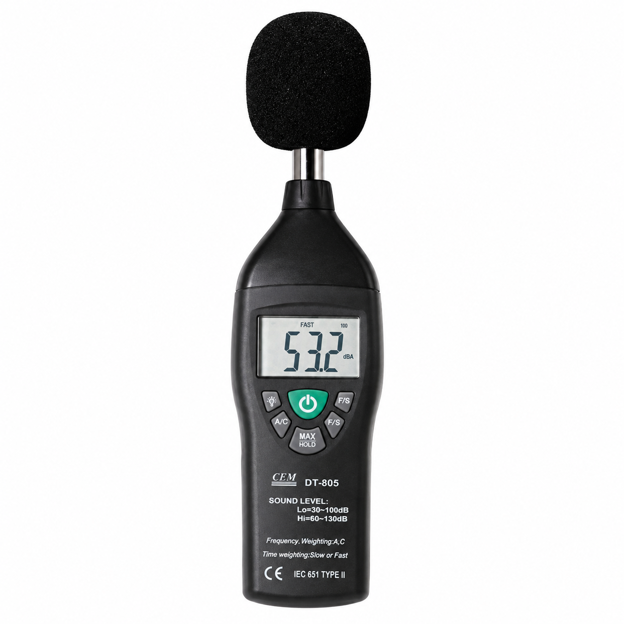 Sonómetro CEM DT-805 para consulta