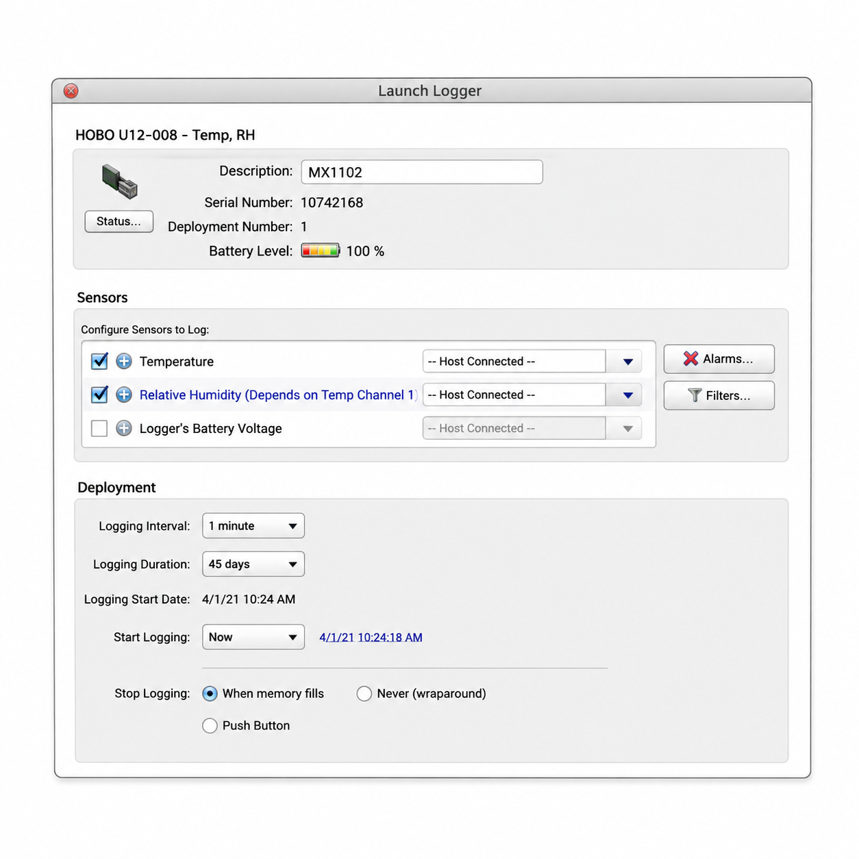 Software de Monitoreo Ambiental HOBOware Pro  - 1