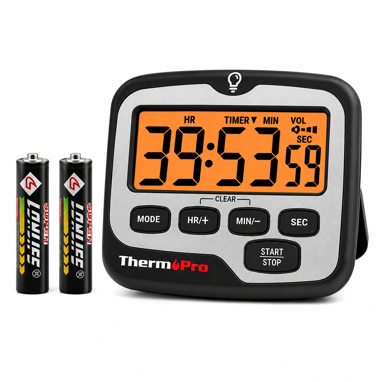 Timer temporizador de 1 canal TMPRTMP01, c99 hrs 59 min, ThermoPro - 2