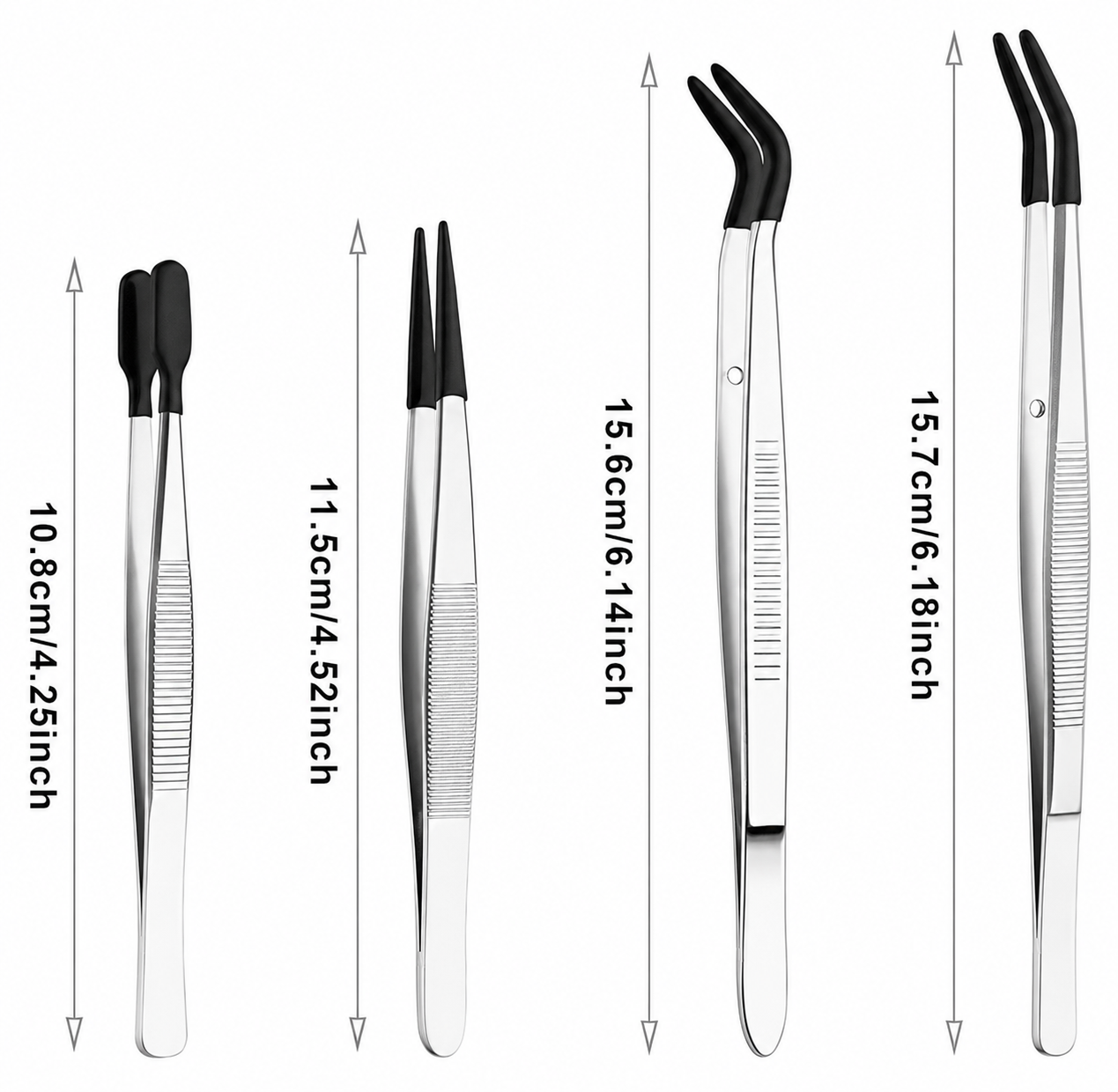 Set de pinzas con punta de goma para pesas, Sumimet - 1