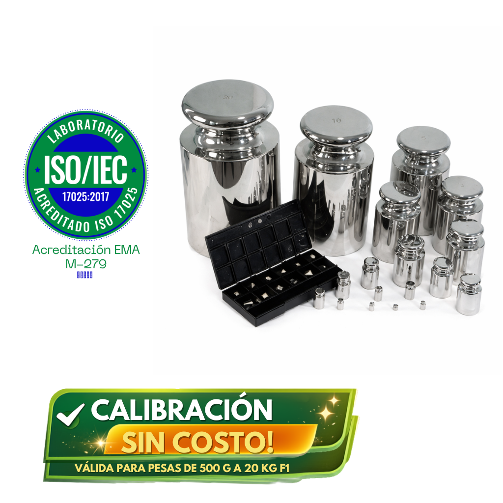 Pesa patrón individual clase de exactitud F1 profesional, de 1 mg hasta 20 Kg, Sumimet