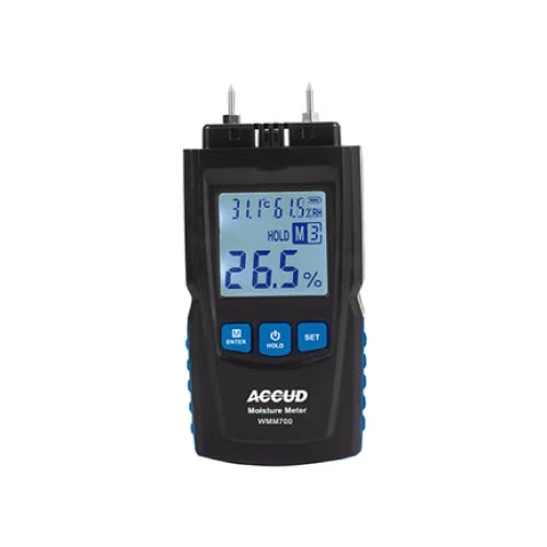 Indicador de humedad en madera, 2 a 70%, -10 a 60°C y 20 a 95% RH, ACCWMM700