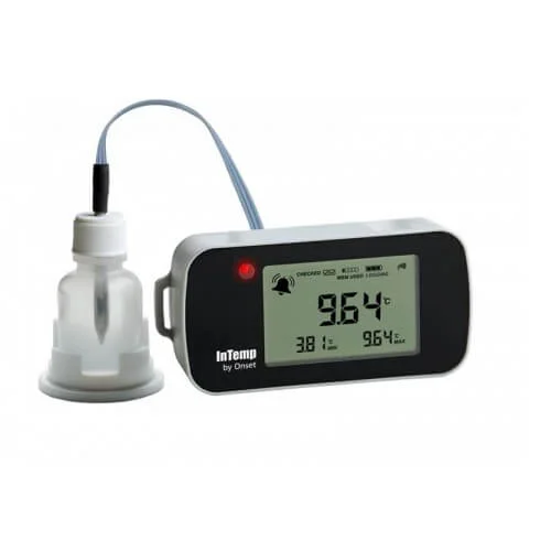 Data logger de datos de temperatura, sonda de 6.6 ", botella de 5 ml, -40 a 100 °C, Onset, Intenmp, CX402-T205