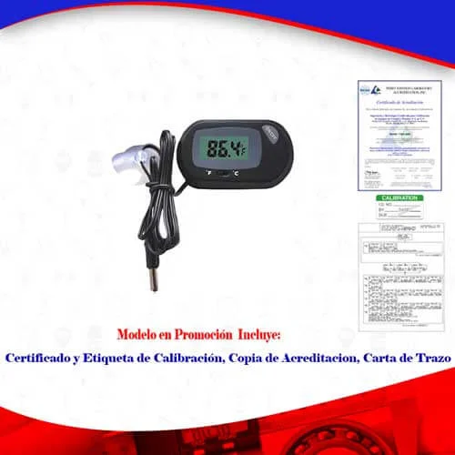 Termómetro para farmacia, cumplimiento a COFEPRIS, ACUARIUM DE EXACTITUD 2°C