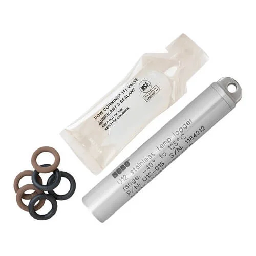 Registrador de datos de temperatura de acero inoxidable, -40 a 125 ° C  Onset, Hobo, U12-015