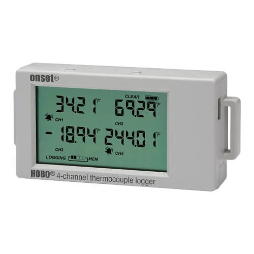 Registrador de datos de termopar de 4 canales, -20 a 70 °C, HOBO, UX120-014M