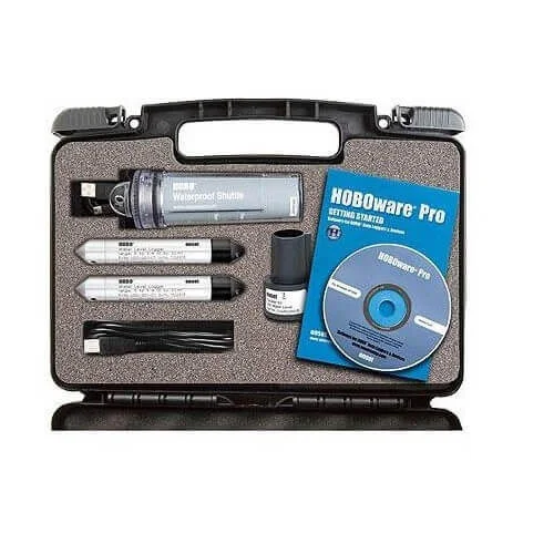 Kit Deluxe del registrador de datos de nivel de agua 100 pies, 0 a 400 kPa, HOBO, KIT-D-U20-02