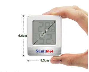 Indicador de temperatura y humedad para interiores THPRTP49, -50 a 70 °C y 10% -99% H.R., SumiMet - 2