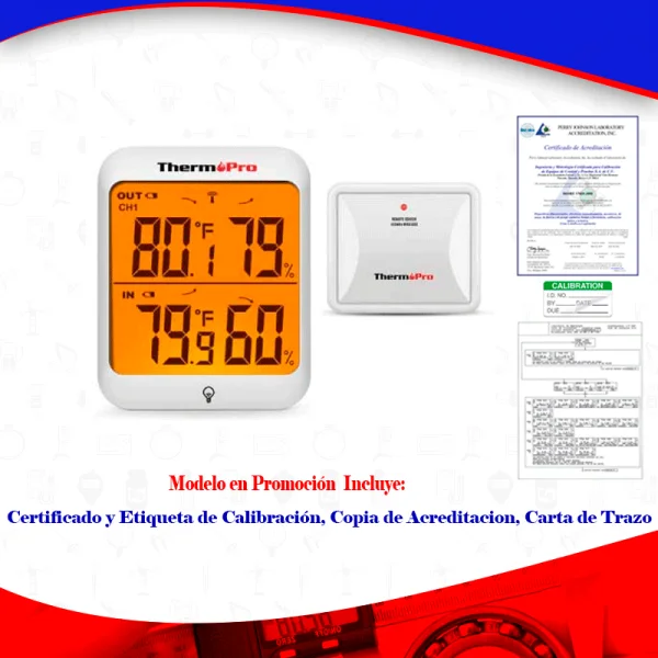 Termohigrómetro para farmacia, cumplimiento a COFEPRIS, THPRTP63C