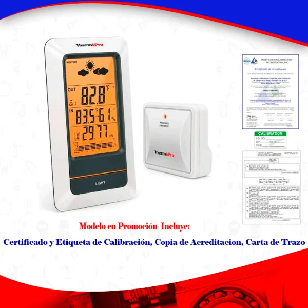Termohigrómetro barómetro para farmacia, cumplimiento a COFEPRIS, THPRTP67A