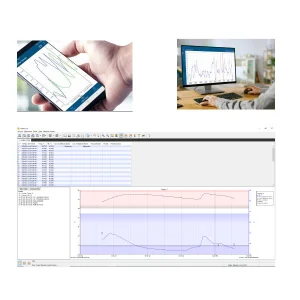 Registrador de temperatura y humedad para farmacia, cumplimiento a COFEPRIS, ONHMX1101 - 2