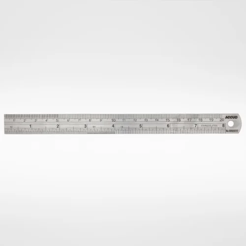 Regla de acero inoxidable de 200 mm, 8 pulgadas, ACC990-008-11