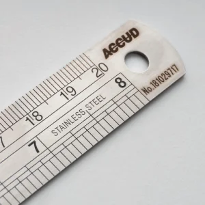 Regla de acero inoxidable de 200 mm, 8 pulgadas, ACC990-008-11 - 3