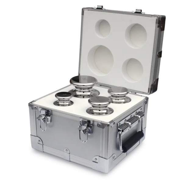 Estuches de Plástico o aluminio para pesas de calibración desde 1 mg hasta 20 Kg, SUMIMET