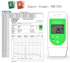 Indicador registrador de temperatura para transporte, -30 a 60 °C, JJTEMPU04 - 2