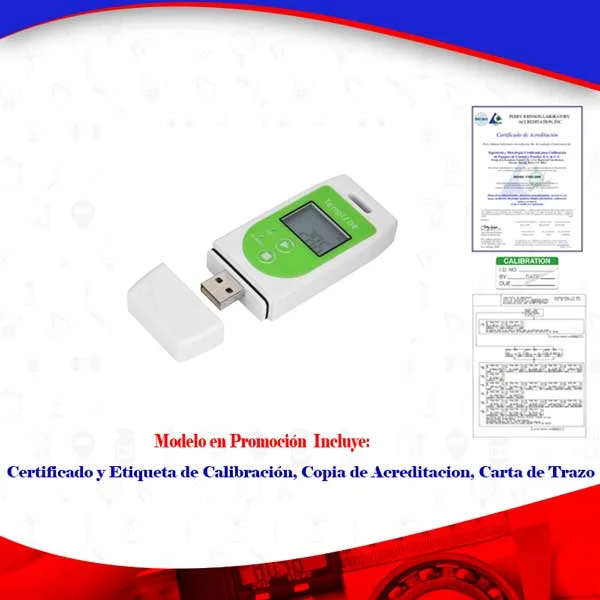 Registrador de temperatura para farmacia, JJTEMPU04, cumplimiento a COFEPRIS