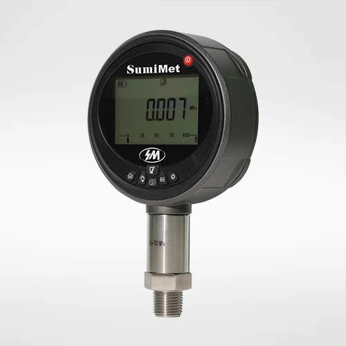 Manómetro Digital de Referencia, 0 hasta 2500 bar, exactitud de 0.1% FS, SumiMet, Serie SMP/0.1