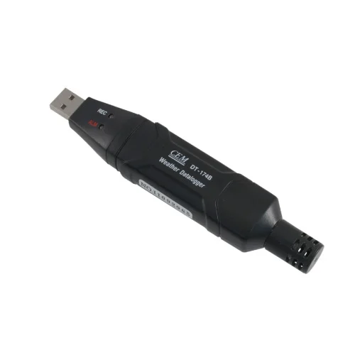 Registrador de Temperatura Humedad y Presión Barométrica, -40 a 70 ℃, 0 a 100% R.H, 950-1050 hPa, CMDT/174B