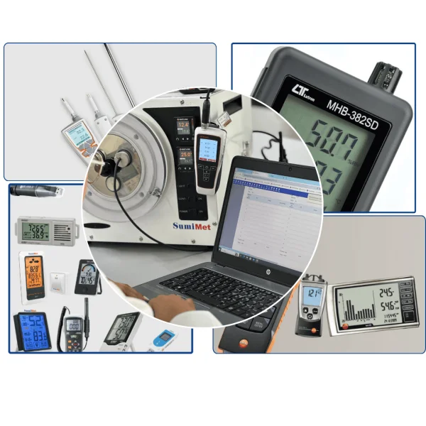 Calibración Termómetro de Sensor de Aire, SumiMet, -30 °C a 110 °C