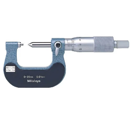 Micrómetros para roscas de tornillos, de 25 hasta 100 mm, Mitutoyo, serie 125