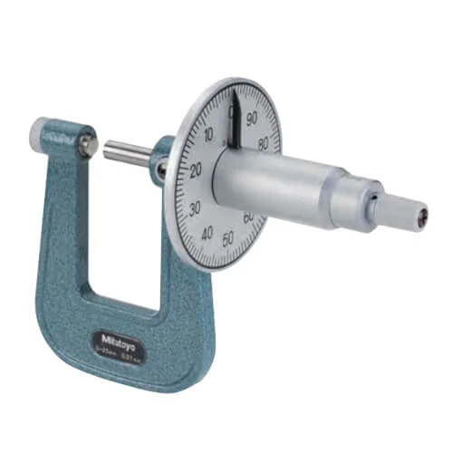 Micrómetro para láminas metálicas, 25 mm, Mitutoyo, Serie 119