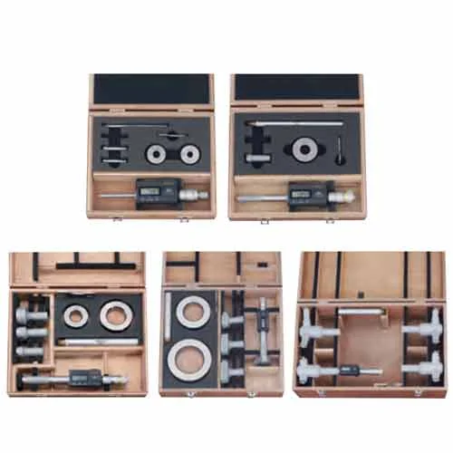 Juego de cabezas intercambiables, de 6 hasta 200 mm / 0.275 hasta 8 pulg, Mitutoyo, Holtest